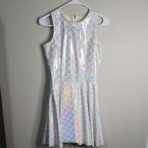 Black Milk Mermaid Ice PVC Mini Skater Dress